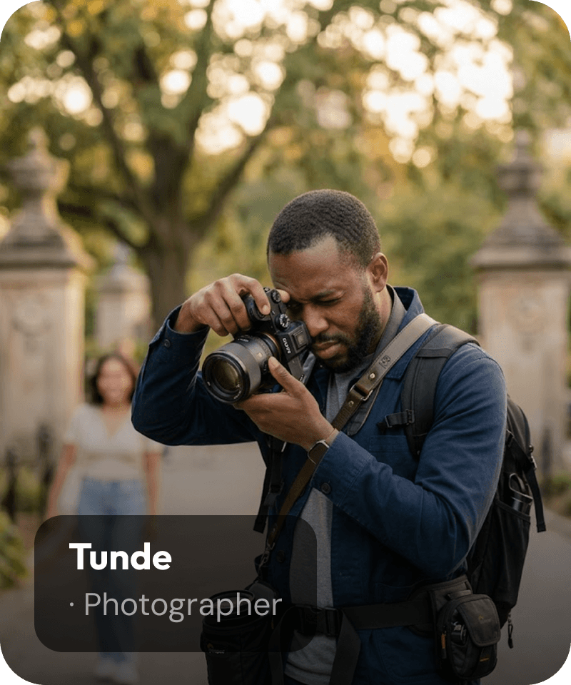 Tunde, Photographer