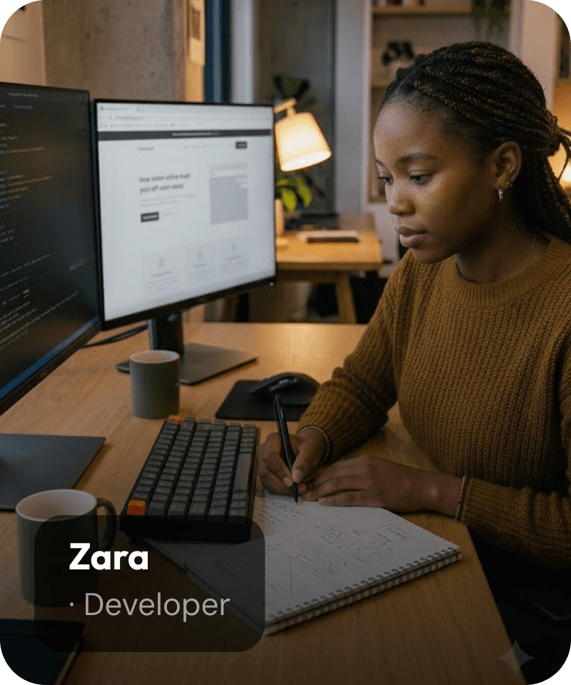 Zara, Developer